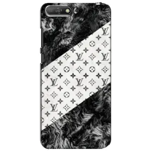 Чехол Стиль Louis Vuitton на Huawei Y6 2018 (LV на белом)