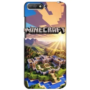 Чехол майнкрафт для Huawei Y6 2018 (MINECRAFT)