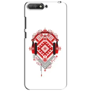 Силиконовый Чехол на Huawei Y6 2018 с картинкой Вышиванки (Модная вышиванка)
