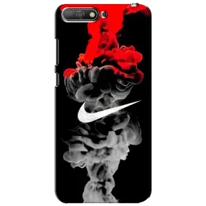 Силиконовый Чехол на Huawei Y6 2018 с картинкой Nike (Nike дым)