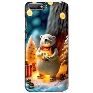 Чехлы на Новый Год Huawei Y6 2018 (Новогодний ведмеженок)