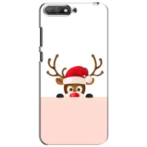 Чехол Санта Клаус для Huawei Y6 2018 (Олененок)
