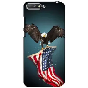 Чохол Прапор USA для Huawei Y6 2018 (Орел і прапор)