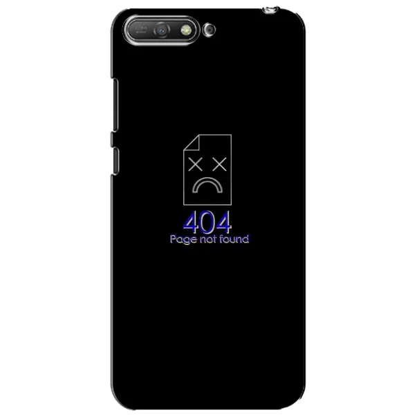 Чехол с рисунком «Ошибка 404» для Huawei Y6 2018