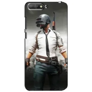 Силиконовый чехол с картинкой "Герой Pubg" на Huawei Y6 2018 (Пабг)