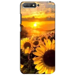 Чохол з Квітами для Huawei Y6 2018 (поле соняшників)