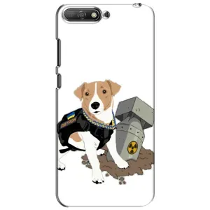 Чехол с принтом Собаки Патрон для Huawei Y6 2018 (Пёс Патрон с ракетой)