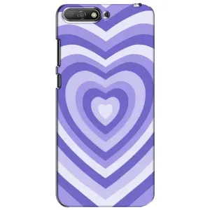 Чохли з тематикою "Маленькі Сердчеки" на Huawei Y6 2018 (Серце фіолет)