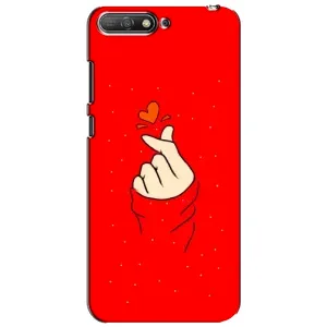 Чохол (Знак сердечка) для Huawei Y6 2018 (Сердечко на червоному)