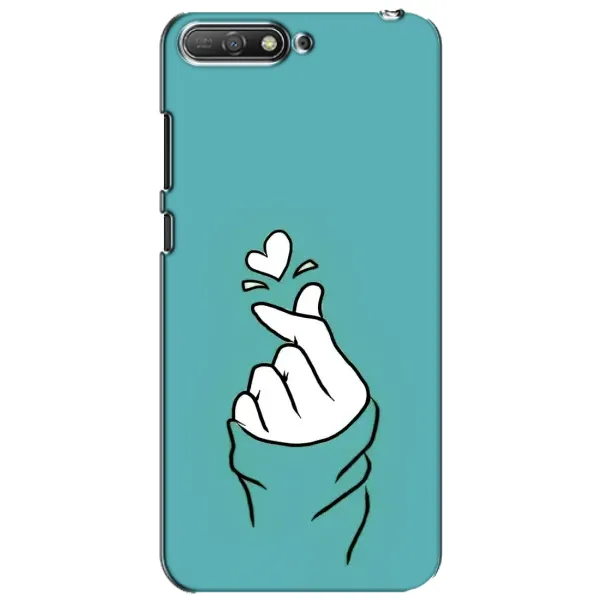 Чехол с рисунком «Сердечко на бирюзовом» для Huawei Y6 2018 Чехол с рисунком «Сердечко на бирюзовом» для Huawei Y6 2018