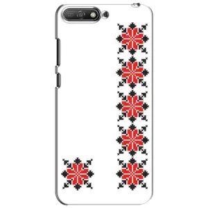 Силиконовый Чехол на Huawei Y6 2018 с картинкой Вышиванки (Силуэт вышиванки)