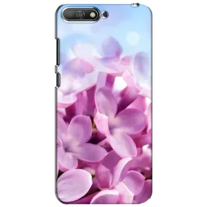 Силіконовий бампер з принтом (квіточки) на Хуавей У6 (2018) (Бузкові квіти)