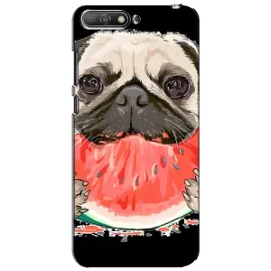Чохол (ТПУ) Милі песики для Huawei Y6 2018 (Смішний Мопс)