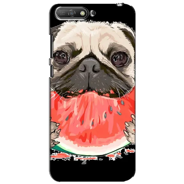 Чехол с рисунком «Смешной Мопс» для Huawei Y6 2018 Чехол с рисунком «Смешной Мопс» для Huawei Y6 2018