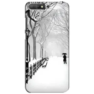Чехлы на Новый Год Huawei Y6 2018 (Снегом замело)