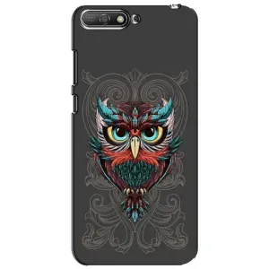 Чохли з принтом СОВИ для Huawei Y6 2018 (Сова на сірому)