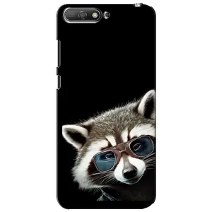 Силіконовий Чохол з Энотами на Huawei Y6 2018 (Стильний Єнот)