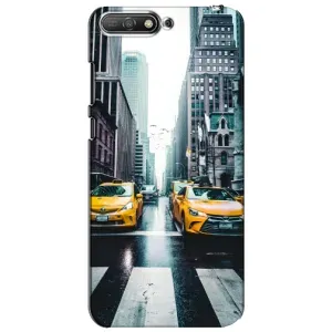 Силиконовый бампер (Работники) на Huawei Y6 2018 (Такси)