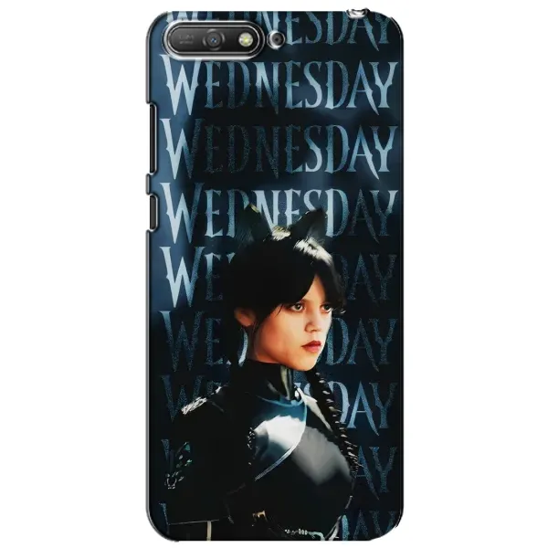 Чехол с рисунком «Уэнздей с ушками» для Huawei Y6 2018 Чехол с рисунком «Уэнздей с ушками» для Huawei Y6 2018