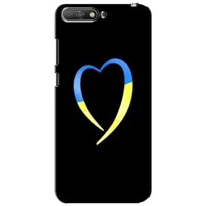 Силиконовый Чехол на Huawei Y6 2018 (Я-Украина) (Украинское сердце)