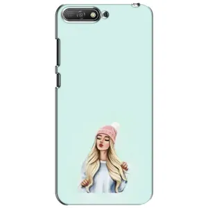Силіконовый Чохол на Huawei Y6 2018 з картинкой Модных девушек (В шапці)