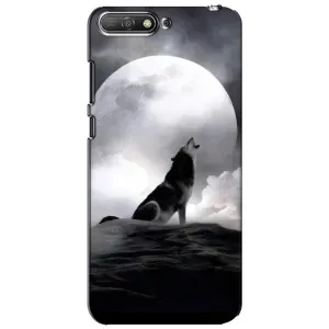 Чохол з Вовком на Huawei Y6 2018 (Вовк і місяць)