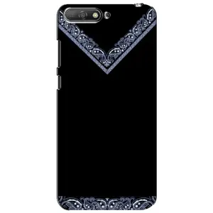 Силиконовый Чехол на Huawei Y6 2018 (Воротник вышиванки)