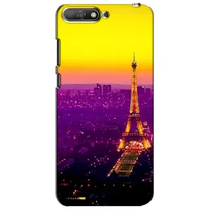 Чехол с Эйфелевой башней на Huawei Y6 2018 (Яркая башня)