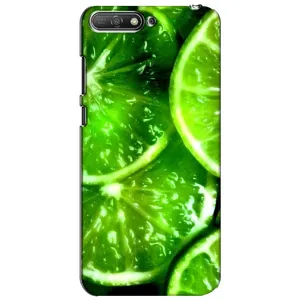 Чехол с изображением вкусной еды для Huawei Y6 2018 (Яркий ЛАЙМ)