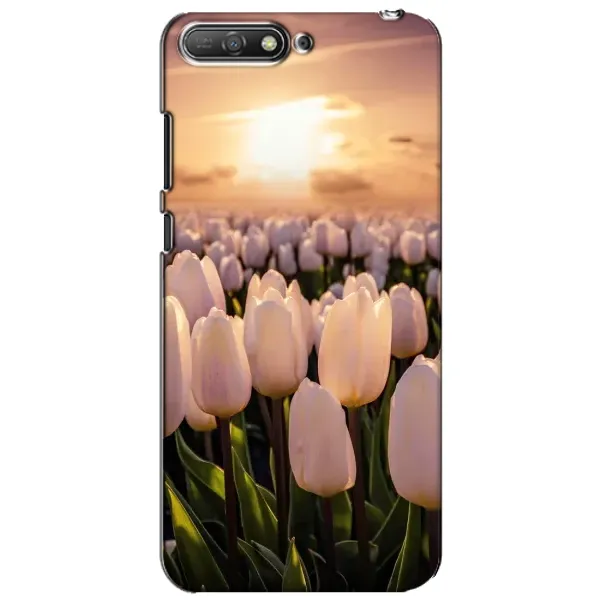 Чехол с рисунком «Закат с цветами» для Huawei Y6 2018 Чехол с рисунком «Закат с цветами» для Huawei Y6 2018