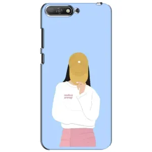 Силіконовый Чохол на Huawei Y6 2018 з картинкой Модных девушек (Жовта кепка)