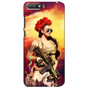 ЗСУ Чехлы (TPU) для Huawei Y6 2018 (Женщина солдат)