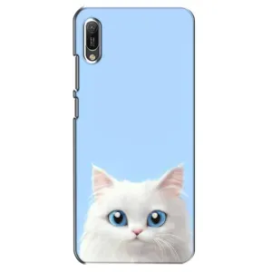 Чохол на тематику: Коти для Huawei Y6 2019 (Білий кіт)