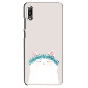 Чохол на тематику: Коти для Huawei Y6 2019 (Білий котик)