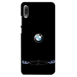 Силіконовий бампер з картинкою машини на Huawei Y6 2019 (Чорний BMW)