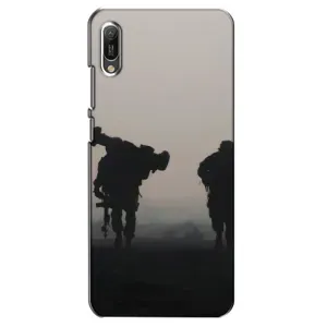Чехлы на военную тематику для Huawei Y6 2019 (Бой солдат)