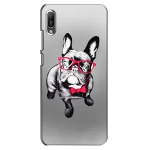 Чохол (ТПУ) Милі песики для Huawei Y6 2019 (Бульдог в окулярах)