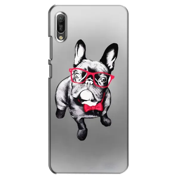 Чохол з малюнком «Бульдог в окулярах» для Huawei Y6 2019 Чохол з малюнком «Бульдог в окулярах» для Huawei Y6 2019