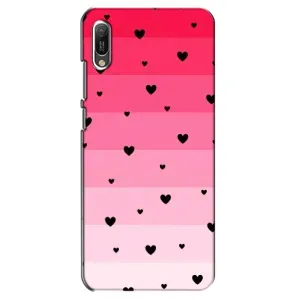 Чехлы с тематикой "Маленькие Сердечки" на Huawei Y6 2019 (Чорные сердечки)