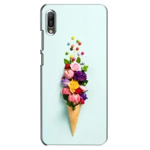 Чехлы с тематикой "ЦВЕТЫ" на Huawei Y6 2019 (Цветок-мороженное)