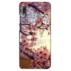 Чехол с принтом САКУРЫ на Huawei Y6 2019 (Цветущая сакура)