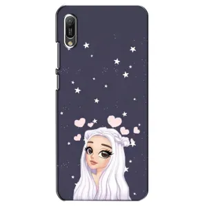 Чохол Стильні дівчата на Huawei Y6 2019 (Дівчина та серця)