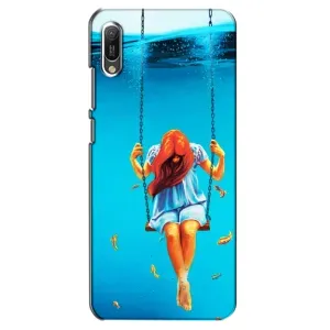 Чохол Стильні дівчата на Huawei Y6 2019 (Дівчина на гойдалці)