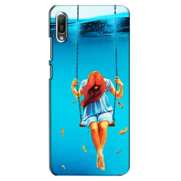 Чехол с рисунком «Девушка на качели» для Huawei Y6 2019 Чехол с рисунком «Девушка на качели» для Huawei Y6 2019