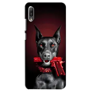 Чохол ДОБЕРМАН для Huawei Y6 2019 (Доберман злий)
