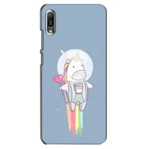 Чехол Unicorn на Huawei Y6 2019 (Единорог космонавт)