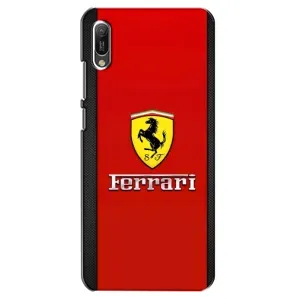 Силіконовий бампер з картинкою машини на Huawei Y6 2019 (Ferrari Logo)
