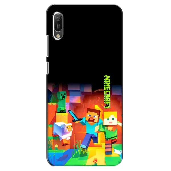 Чехол с рисунком «Герой Майнкрафт» для Huawei Y6 2019 Чехол с рисунком «Герой Майнкрафт» для Huawei Y6 2019