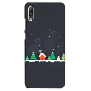 Силіконовий бампер на різдво для Huawei Y6 2019 (Місто зимове)