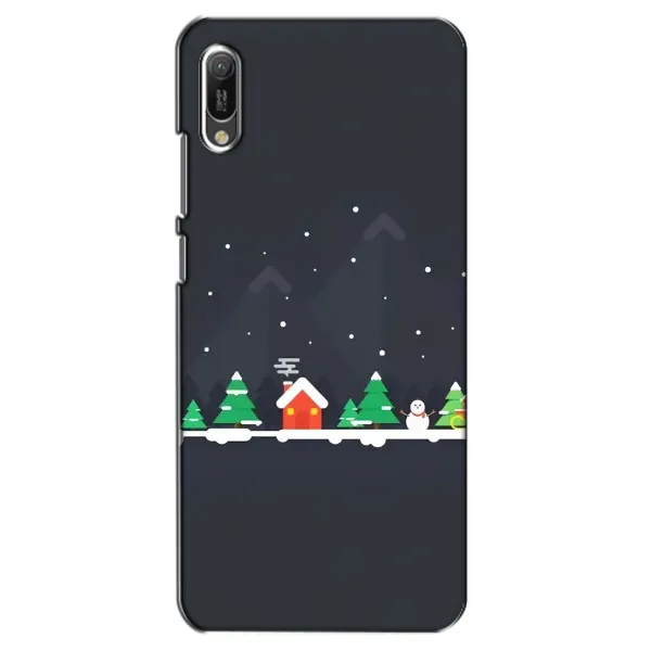 Чехол с рисунком «Город зимний» для Huawei Y6 2019 Чехол с рисунком «Город зимний» для Huawei Y6 2019